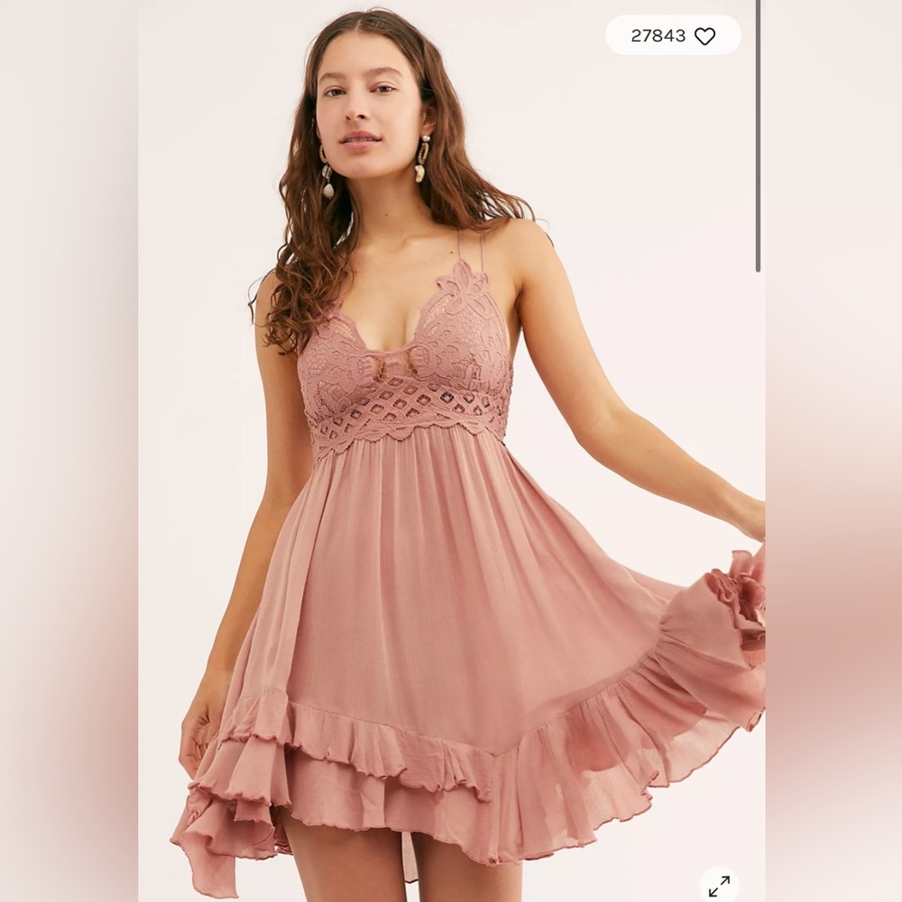 FP One Adella Slip Dress in Rose